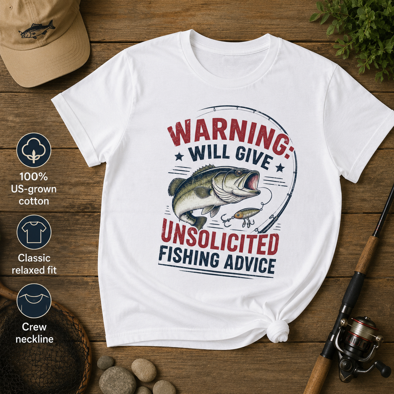 Unsolicited Fishing Advice Tee