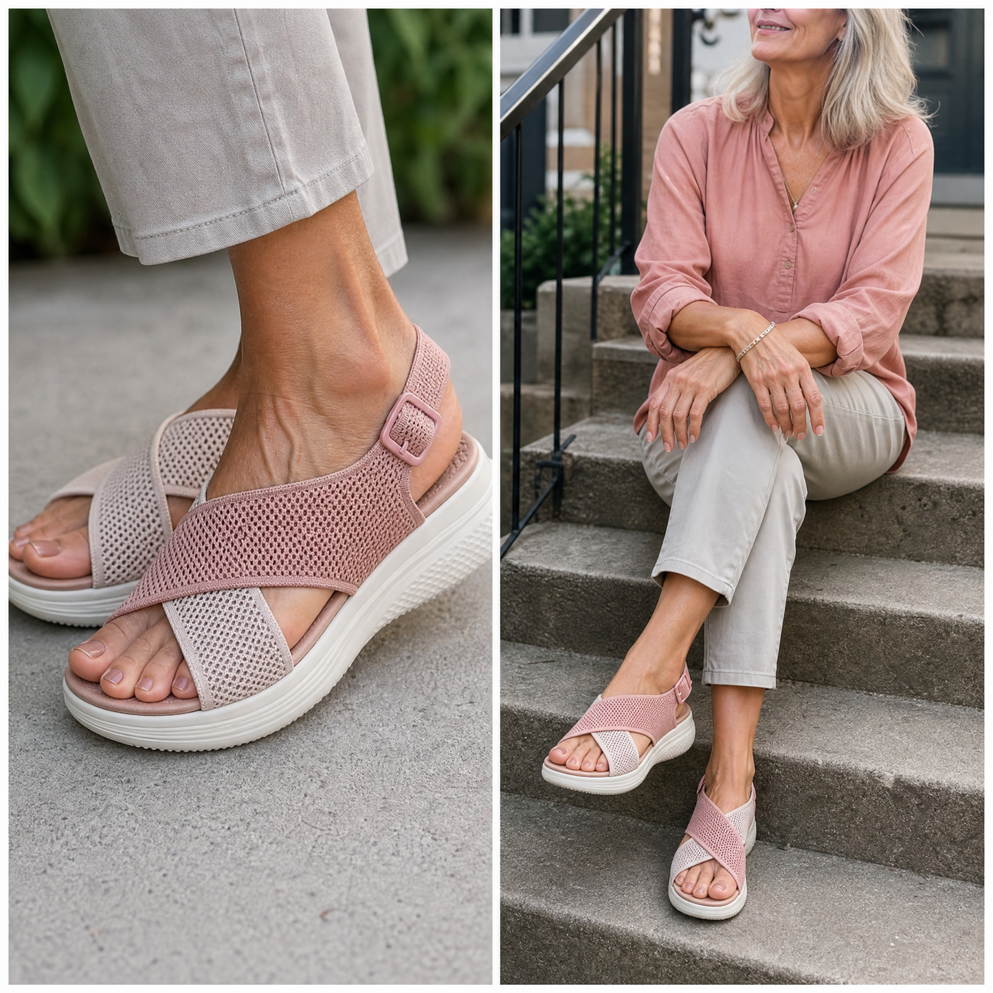 Cloudra™ Walk-All-Day Comfort Wedge Sandals
