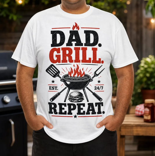 Dad. Grill. Repeat. Tee