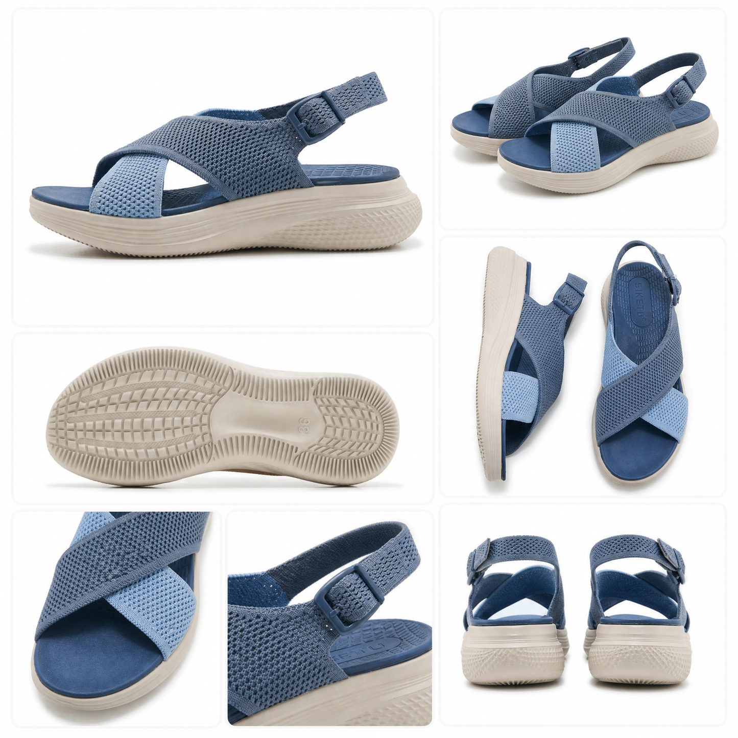 Cloudra™ Walk-All-Day Comfort Wedge Sandals